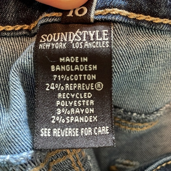 Women's 16 Sound Style Jamie Skinny Jeans cotton spandex stretch tapered leg - Picture 4 of 11